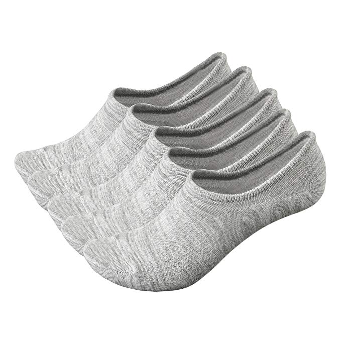 No Show Hidden Casual Socks - 5 Pairs of Low Cut For Men Heavy Duty Socks Boat Liners