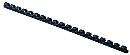 Fellowes 52502, Plastic Combs - Round Back, 1/4", 100 pack, Navy