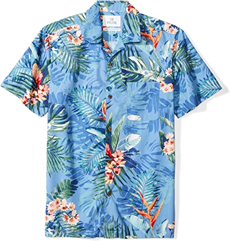 28 Palms Mens Standard-fit 100% Cotton Hawaiian Shirt