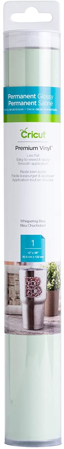 Cricut , Whispering Blue Premium Permanent Vinyl, 12" x 48"