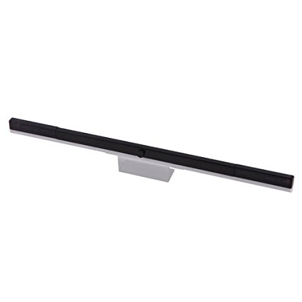 HDE Wireless Infrared IR Ray Motion Sensor Bar for Nintendo Wii and Wii U Console (White)