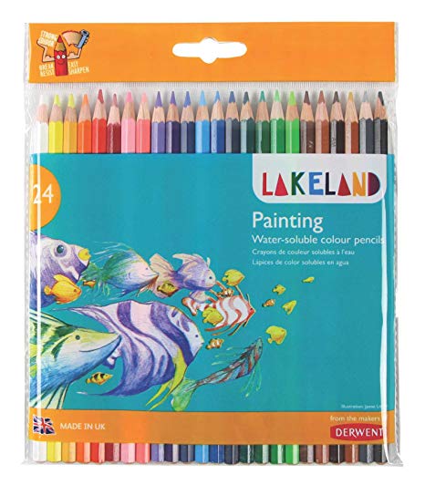 Derwent Lakeland Painting Pencils, Wallet, 24 Count (33255)