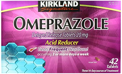 Kirkland Signature Omeprazole Delayed Release, Acid Reducer Tablets 20 mg, 42 Count