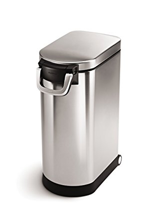 simplehuman Food Bin, Pet Food, Flour, Rice, Sugar, Charcoal or Bird Seed - 14 Kg