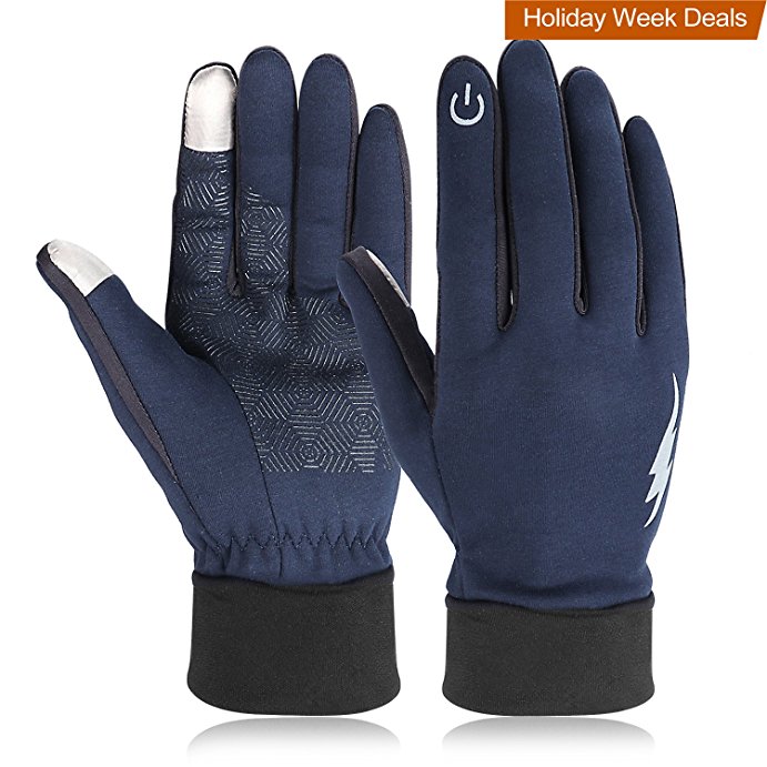 Winter Gloves, HiCool Touch Screen Gloves Driving Gloves Running Cycling Gloves Outdoor Indoor Thermal Warm Gloves for Men and Women