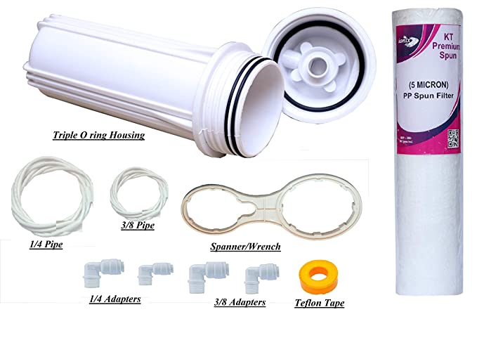 Psi Triple o Ring pre Filter housing kit Compatible with All ro/uv/uf Water purifiers Including All Kent Models,livepure,Eureka Forbes, aquafresh, Swift & All ro Models