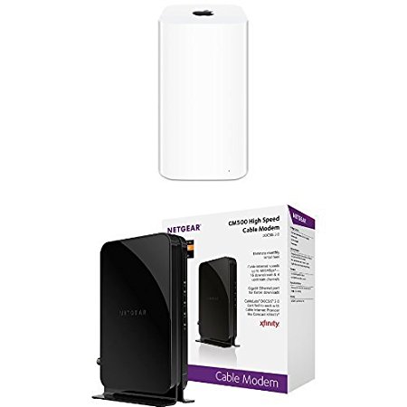 Apple AirPort Extreme Base Station (ME918LL/A) & NETGEAR DOCSIS 3.0 High Speed Cable Modem Bundle