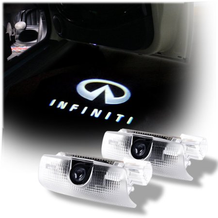 KingCK Infiniti 1 Min Easy Installation HD Car Door Logo Projector Pack of 2