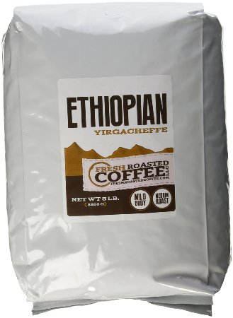 Ethiopian Yirgacheffe Coffee Whole Bean Fresh Roasted Coffee LLC 5 lb