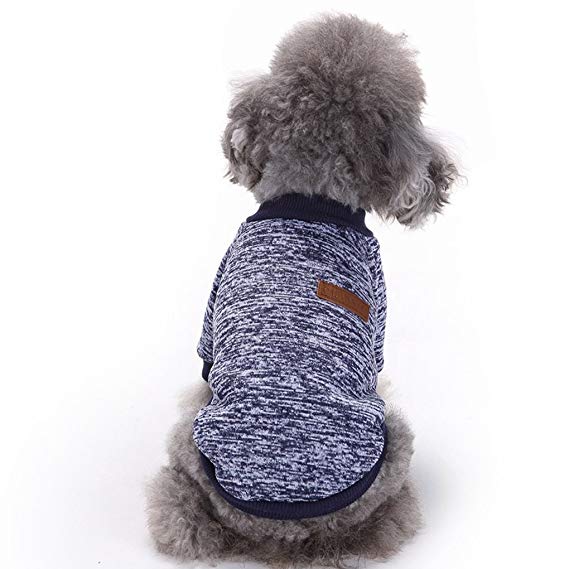 CHBORLESS Pet Dog Classic Knitwear Sweater Warm Winter Puppy Pet Coat Soft Sweater Clothing for Small Dogs