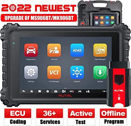 Autel MaxiSys MS906 Pro, 2022 Newest Autel Scanner, Upgrade Version of MS906BT/ MaxiCOM MK906BT, ECU Coding Same As MK908P, Bi-Directional Control, 36  Services, VAG Guided Functions, FCA AutoAuth