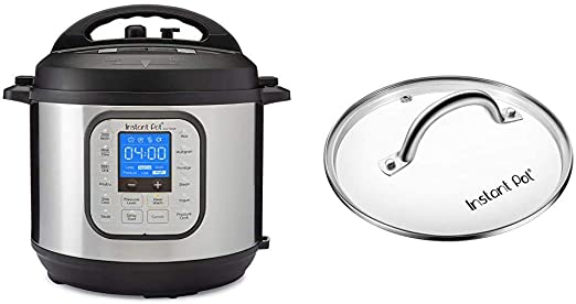 Instant Pot Duo Nova 7-in-1 Electric Pressure Cooker, Slow Cooker, Rice Cooker, Steamer, Saute, Yogurt Maker, 14 One-Touch Programs & Tempered Glass Lid, 9 in. (23 cm), 6 Quart, Clear