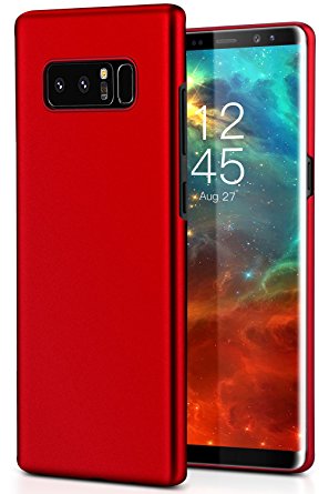 SAMSUNG Galaxy Note 8 Case,BASSTOP Ultra-Slim Back Cover Scratch Resistance Shock Absorbing Hard PC Bumper Protective Case for Galaxy Note 8 (Red)