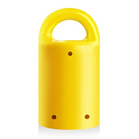 MagnetPal Heavy-Duty Neodymium Anti-Rust Magnet, Best for Magnetic Stud Finder / Key Organizer / Indoor and Outdoor Multi Uses, Yellow with Key Ring (SP-MPM1YL)