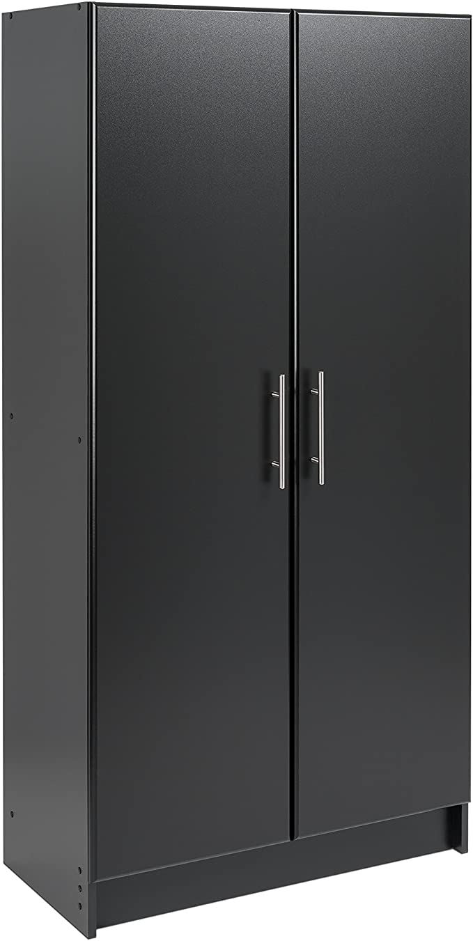 prepac BES-3264 Elite 32" Storage Cabinet, Black