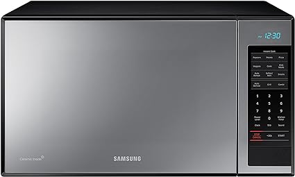 Samsung Counter Top Grill Microwave, 1.4 Cubic Feet, Black with Mirror Finish