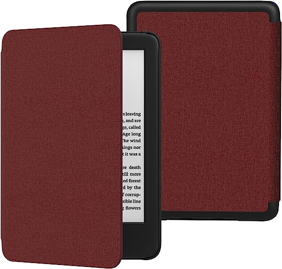 MoKo Case Fits 6" All-New Kindle (11th Generation-2022 Release), Lightweight Shell Cover with Auto Wake/Sleep for Kindle 2022 11th Gen e-Reader,Wine Red