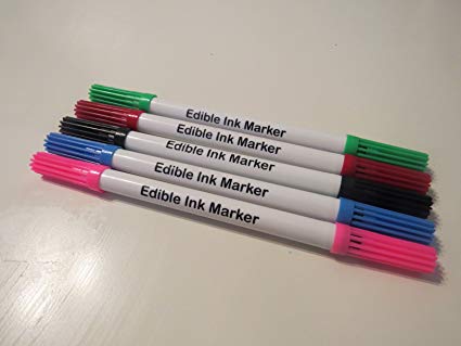 5 x EPS Cake Decorating Food Colouring Pens Edible Ink Marker Double Sided