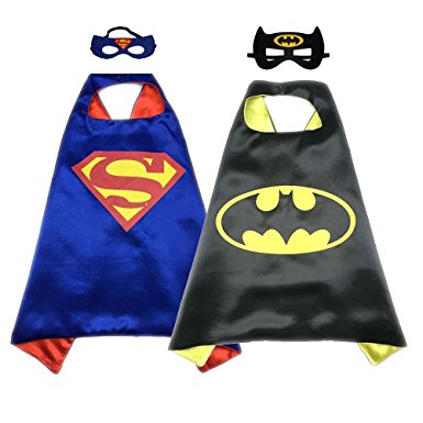 Superhero Costume Super Hero Cape And Mask Dress Up 2 Set For Kids