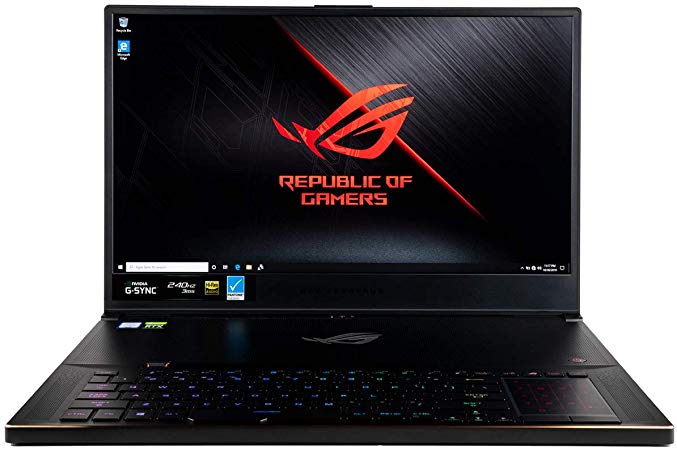 CUK ASUS ROG Zephyrus S GX701GX Gaming Laptop (Intel i7-9750H, 32GB RAM, 1TB NVMe SSD, NVIDIA GeForce RTX 2080 8GB Max-Q, 17.3" FHD 240Hz 3ms G-SYNC, Windows 10 Pro) Gamer Notebook Computer