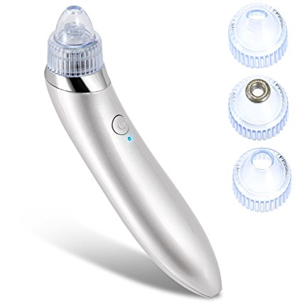 Blackhead Remover, Iwotou Electric Multifunction Facial Pore Cleaner Skin Peeling Acne Remover Comedo Suction Vacuum Acne Comedone Extractor Machine (White)