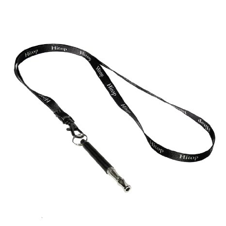 HITOP Dog Whistle to Stop Barking - Silent Bark Control for Dogs - Black Training Whistle Ultrasonic Patrol Sound - Train Your Dog