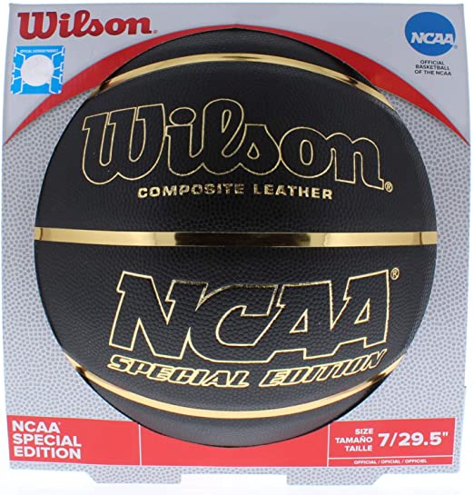 Wilson NCAA Black and Gold Basketball Official Size 29.5"