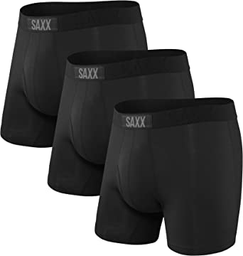 SAXX Men's Underwear– Ultra Boxer Briefs with Built-In BallPark Pouch Support – Pack of 3, SMU