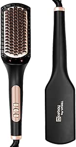 Nicebay Hair Straightener Brush, Negative Ion Hair Straightening Brush