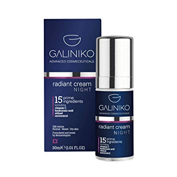 Premium Radiant Night Cream with 15 Powerful Active Ingredients- Prevention of ageing sings- Restoration and Enchantment of skin's glow - Hydration - Improvement of skin pigmentation