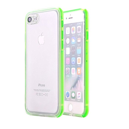 iPhone 7 Plus Waterproof Case, AICase Dust/Snow Proof Shockproof Clear Protective Case Full-Sealed IPX-6 Waterproof Cover For iPhone 7 Plus(5.5inch) Support Fingerprint(Green)