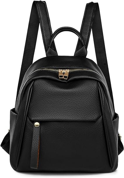 Backpack Purses for Women,Fashion Backpack Multi Pockets Womens Purse Backpack Cute Backpack Purses (1-Black, Medium)