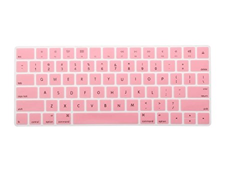 COOSKINSilicone Colorful Keyboard Cover Protective Skin for Apple Magic Keyboard (MLA22LL/A), After 2015 November US Layout (Pink)