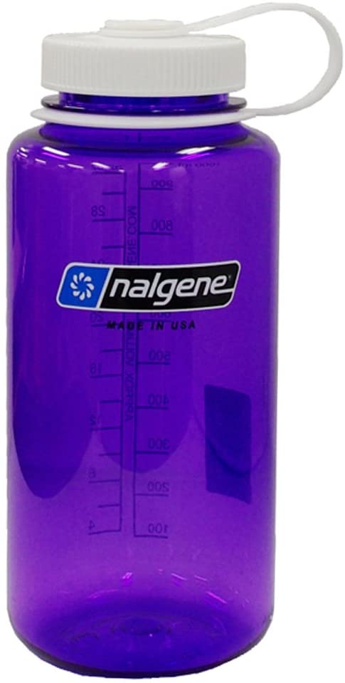 Nalgene Tritan Wide Mouth BPA-Free Water Bottle, Aubergine