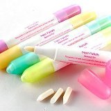 niceeshopTM 5 Pcs Acetone Nail Art Polish Corrector Remover Pen with 15 Changeable TipsRandom Color