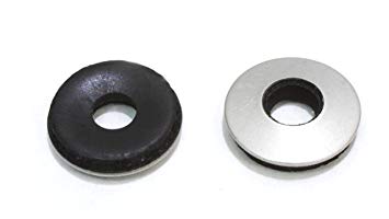 #10 x 1/2" OD Stainless EPDM Washers, (100 pc) Neoprene Backed, Choose Size & Qty, by Bolt Dropper.