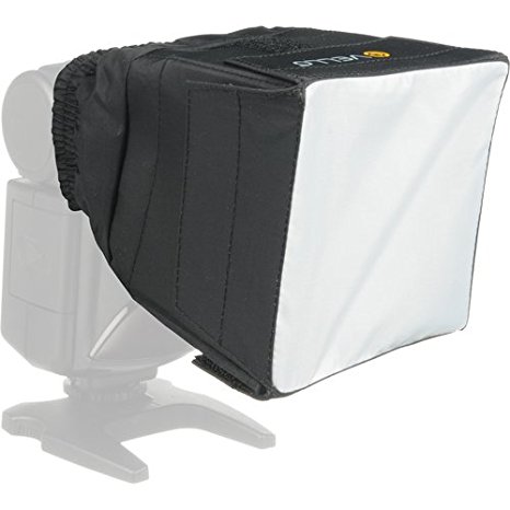 Vello Universal Mini Softbox For Canon Speedlite 380EX, 430EX, II, 550EX, 580EX, II, 600EX-RT, Nikon Speedlight SB-600, SB-700, SB-800, SB-900 SB-910, Panasonica Lumix Flashes & Other External Flash Units