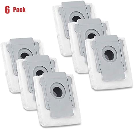 6 Pack Replacement Dust Bag Parts Compatible for IRobot Roomba i7 i7  e5 e6 s9 (9550) Dust Extractor Vacuum Cleaner Filter Bag