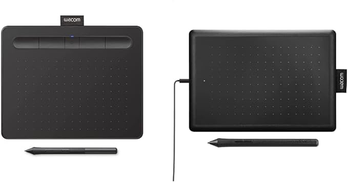 Wacom Intuos Small Bluetooth Graphics Drawing Tablet - Black & Wacom Small Graphics Drawing Tablet 8.3 x 5.7 Inches, Portable Versatile for Students and Creators