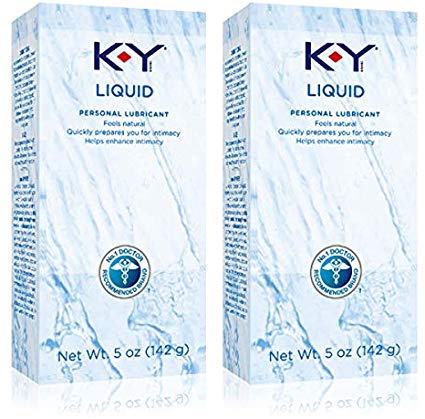 K-Y Liquid Personal Water Based Lubricant, 5 Ounce (Pack of 2)