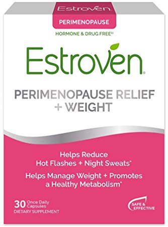 Estroven Peri/Menopause Support   Weight Management – With Ingredients to/Formulated to Help Reduce Hot Flashes & Night Sweats* – Helps Manage Menopausal Weight/Weight During Menopause* – 30 Capsules