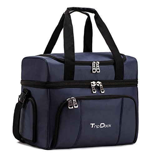 TripDock Large Capacity Insulated Cooler Bag (15x 9x 12 inches )-Outdoor Picnic Lunch Box-Thermal Travel Coolers Tote