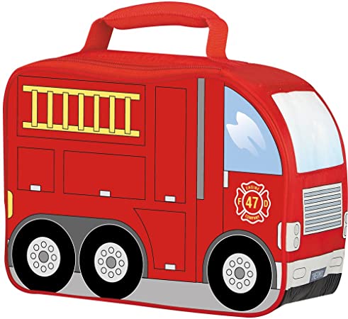 Thermos Novelty Soft Lunch Kit, Firetruck, 4 x 10 x 7 inches