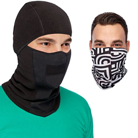 Cozia Design MaxPro Balaclava Ski Mask   Versatile Headband - Perfect Ski Bundle