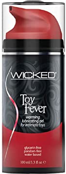 Wicked Sensual Care Toy Fever Warming Glyercin-Free Gel for Intimate Toys, 3.3 fl.oz (100 mL), Multi (Limited Edition)