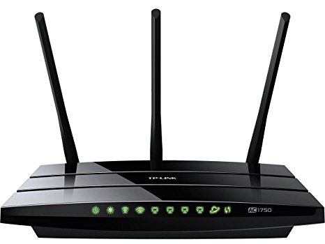 TP-LINK Archer C7 V1 AC1750 Dual Band Wireless AC Gigabit Router, 2.4GHz 450Mbps 5Ghz 1300Mbps, 2 USB Port, IPv6, Guest Network (Certified Refurbished).