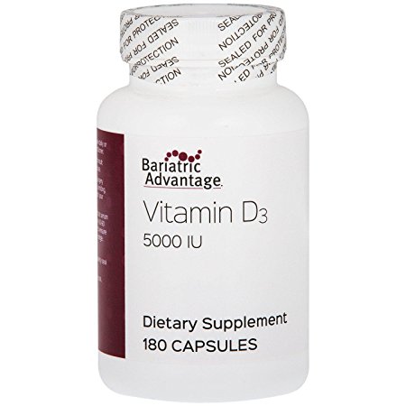 Bariatric Advantage - Dry Vitamin D Capsules, 180 Count