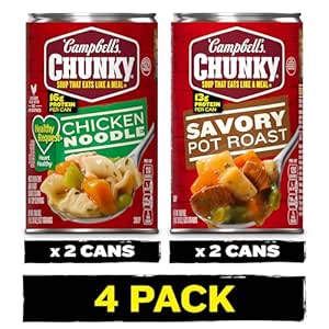 (Bundle of 4) Campbell's Chunky Soups Variety Bundle