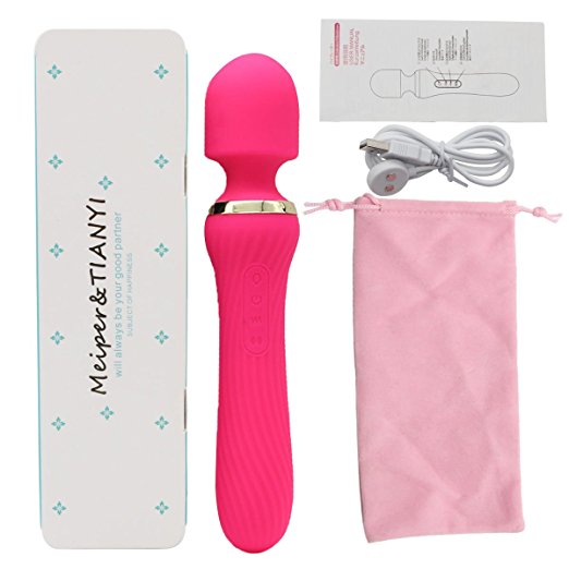 B. Wand Massager Vibrator Electric Wireless Waterproof Handheld Smart Touch Rechargeable Powerful massager with Multi Speed and Modes Portable for Women Sport,Back Shoulder Neck Massager Pink