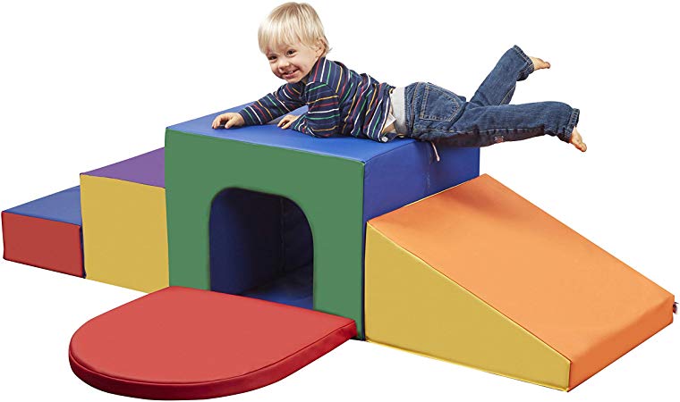 ECR4Kids SoftZone Single Tunnel Maze - Beginner Toddler Climber for Safe Active Play&nbsp;- Fun Early Development Obstacle Toy